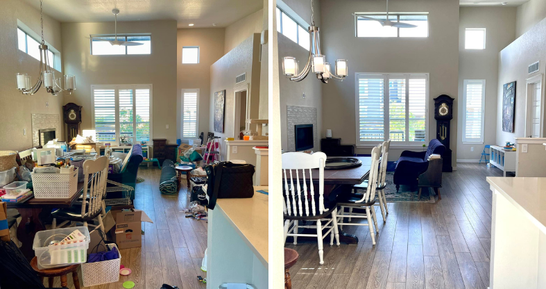 organized living room