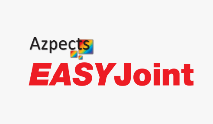 A logo for azpects easy joint on a white background.