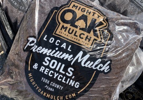 A bag of mighty oak mulch local premium mulch soils and recycling