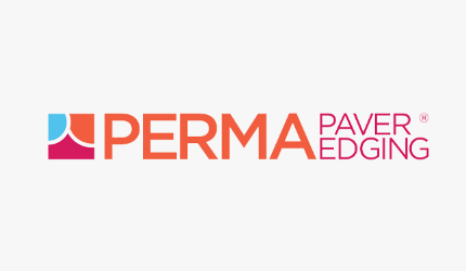 It is a logo for a company called perma paver edging.