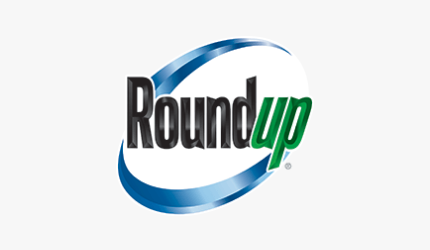 A roundup logo on a white background