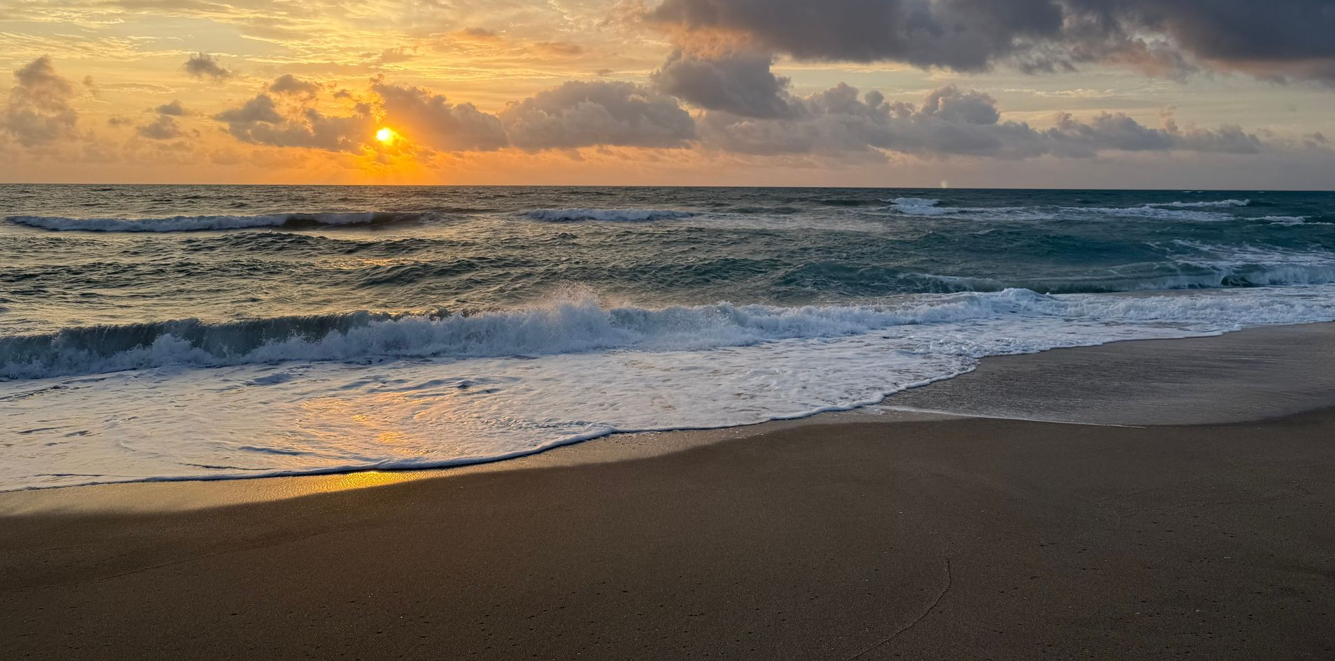 Beach at sunset