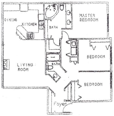 3 bed floorplan