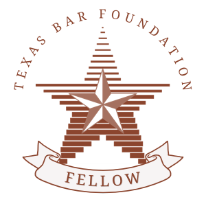 Texas Bar Foundation logo featuring a star with 