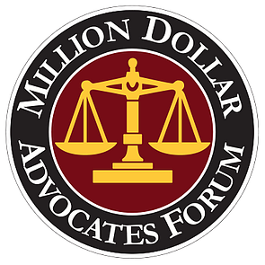 A logo for the million dollar advocates forum