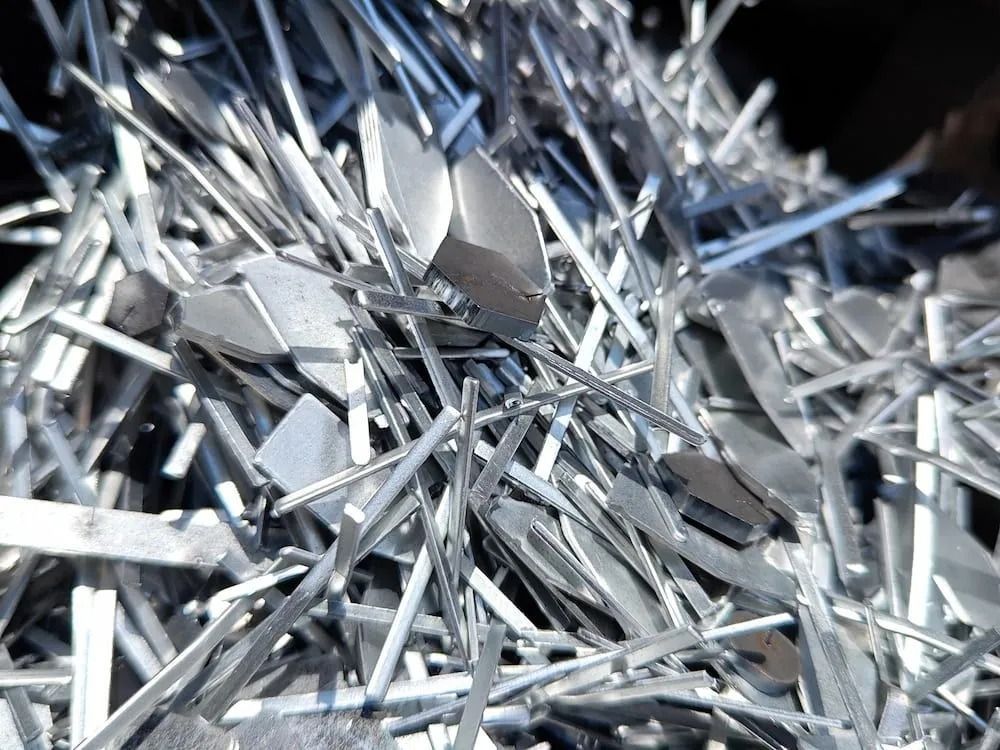 Pile of Silvery, Metallic Scrap — B & B Scrap Metal in Noosaville, QLD