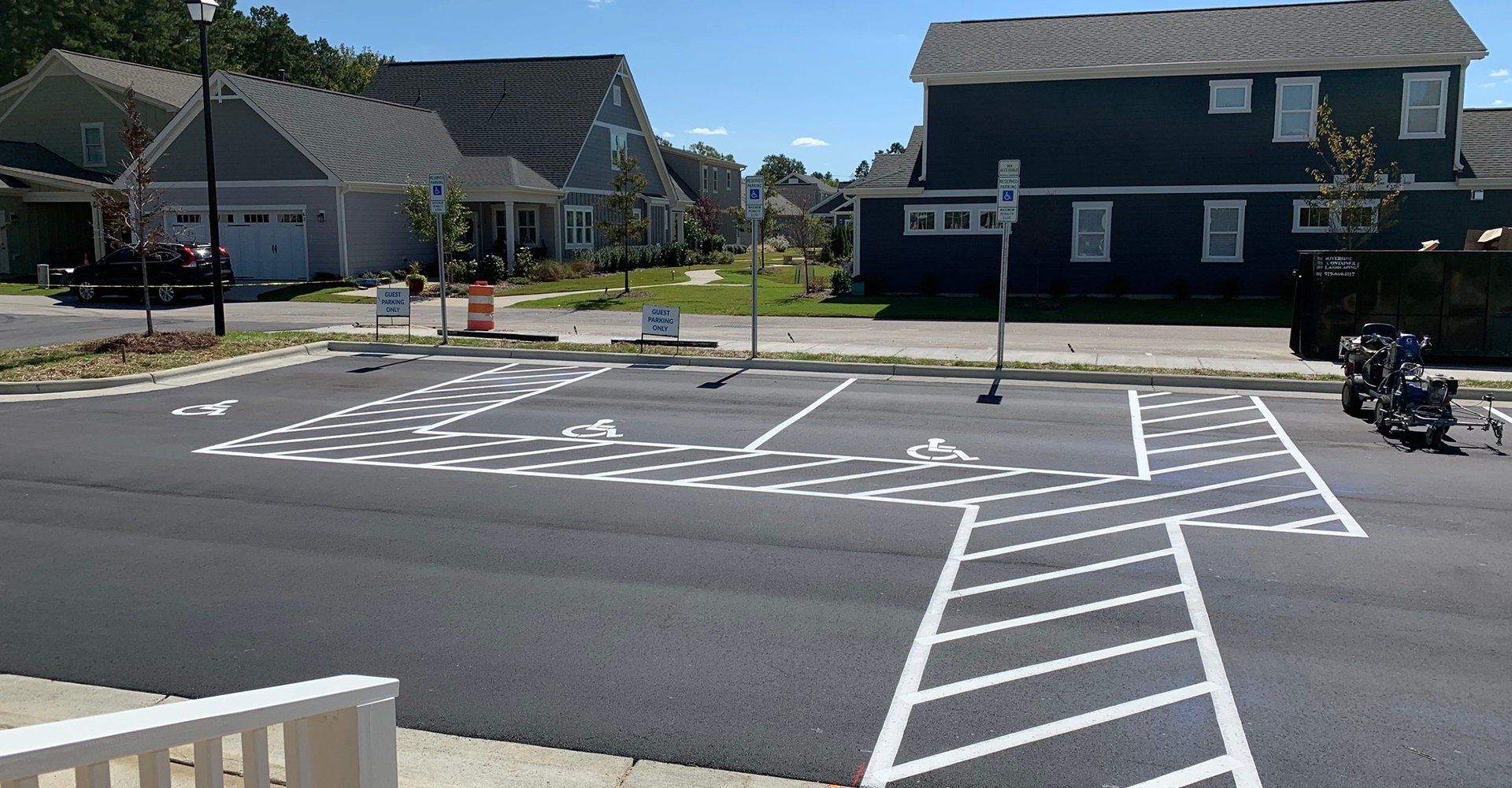 Parking Lot In Residential Homes