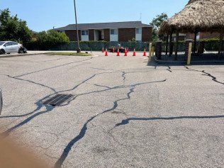 Sealing Asphalt Road