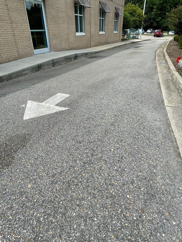 Direction Arrow Symbol On The Road