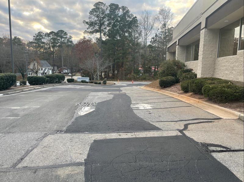 Patches In Parking Area