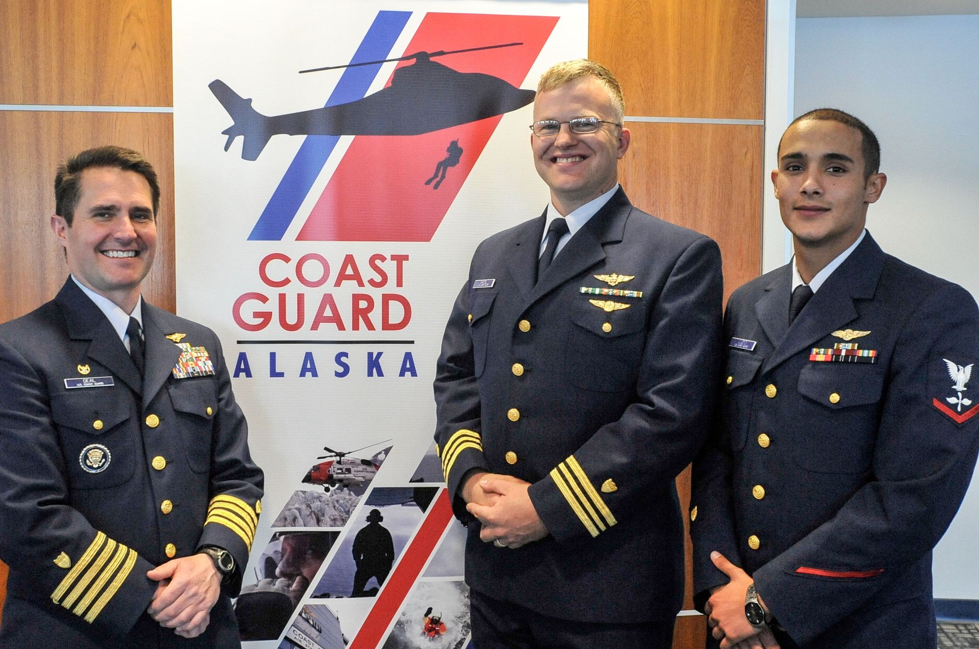 Jon Bartel with two colleagues standing in front of a