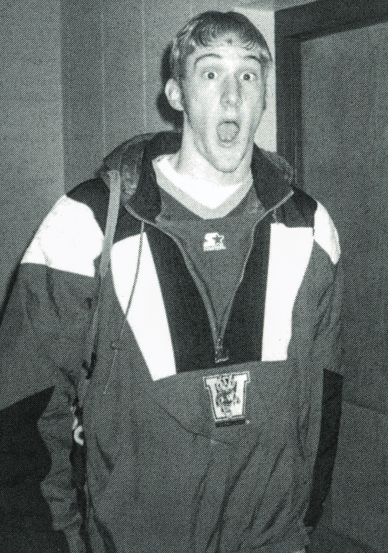 Surprised-looking boy with his mouth open