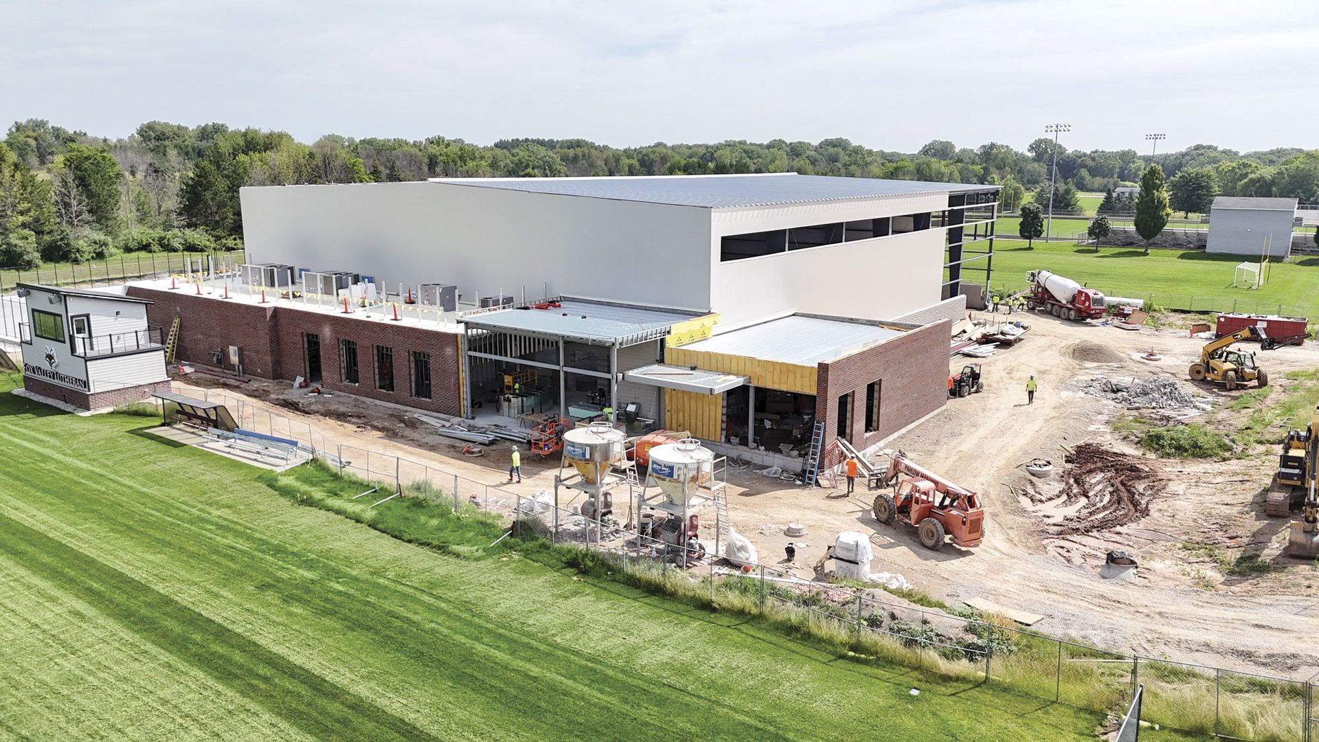 Roof is on and Walls are being added