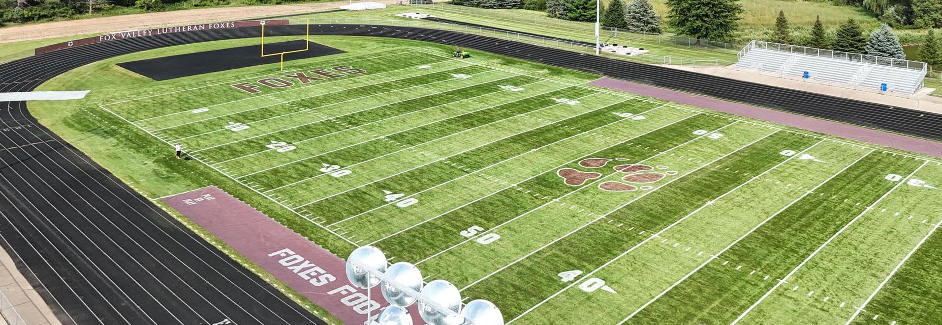Drone photo of FVL football field