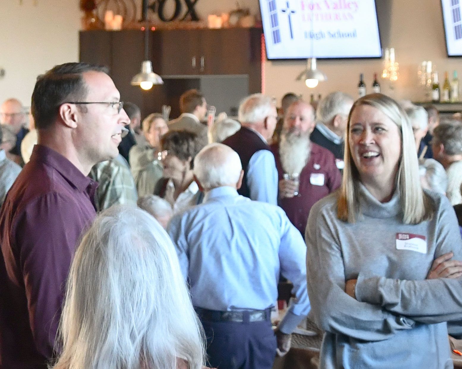Group from Somverville standing in front of the FVL Site Plan display