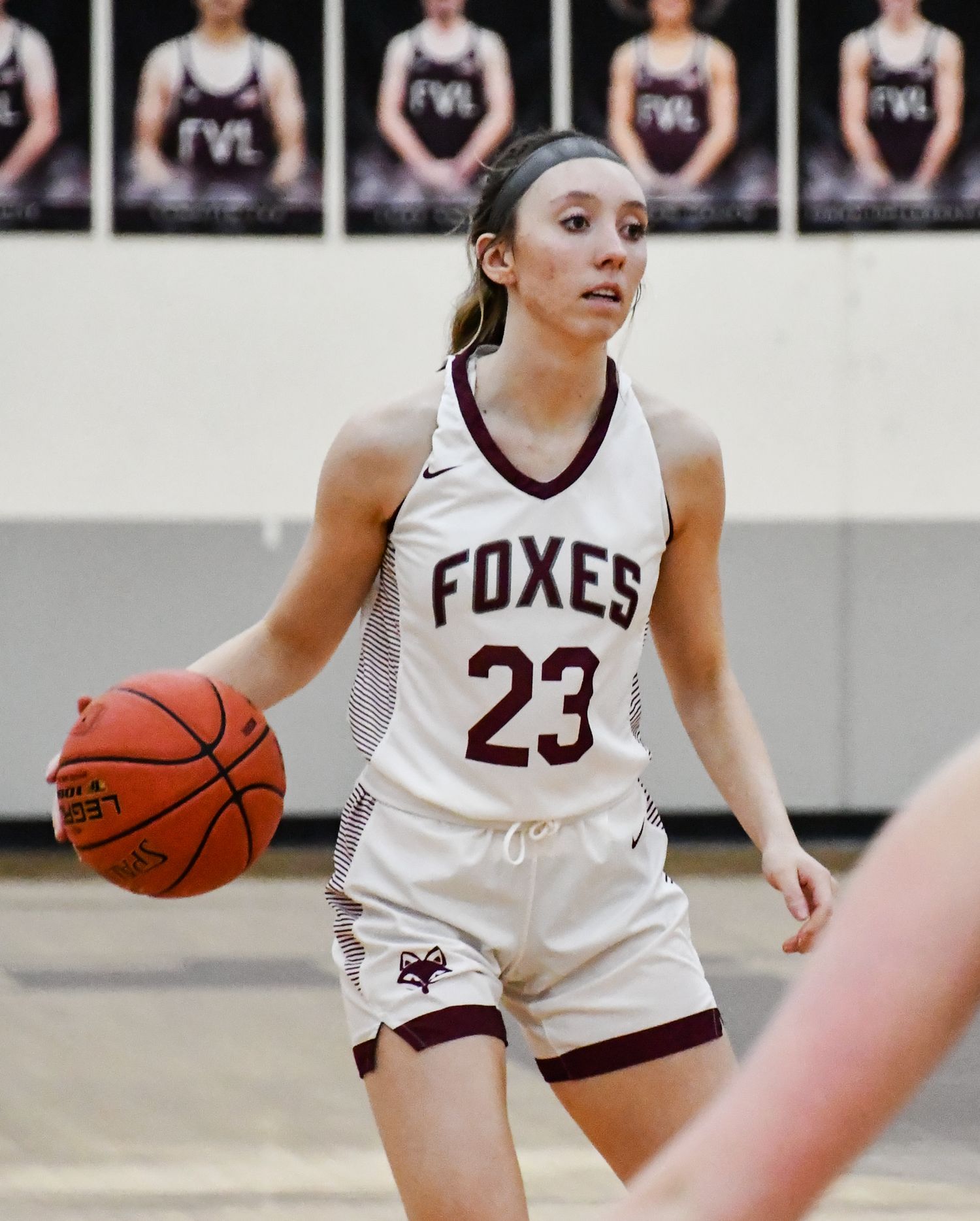 Emily, dribbling during a game
