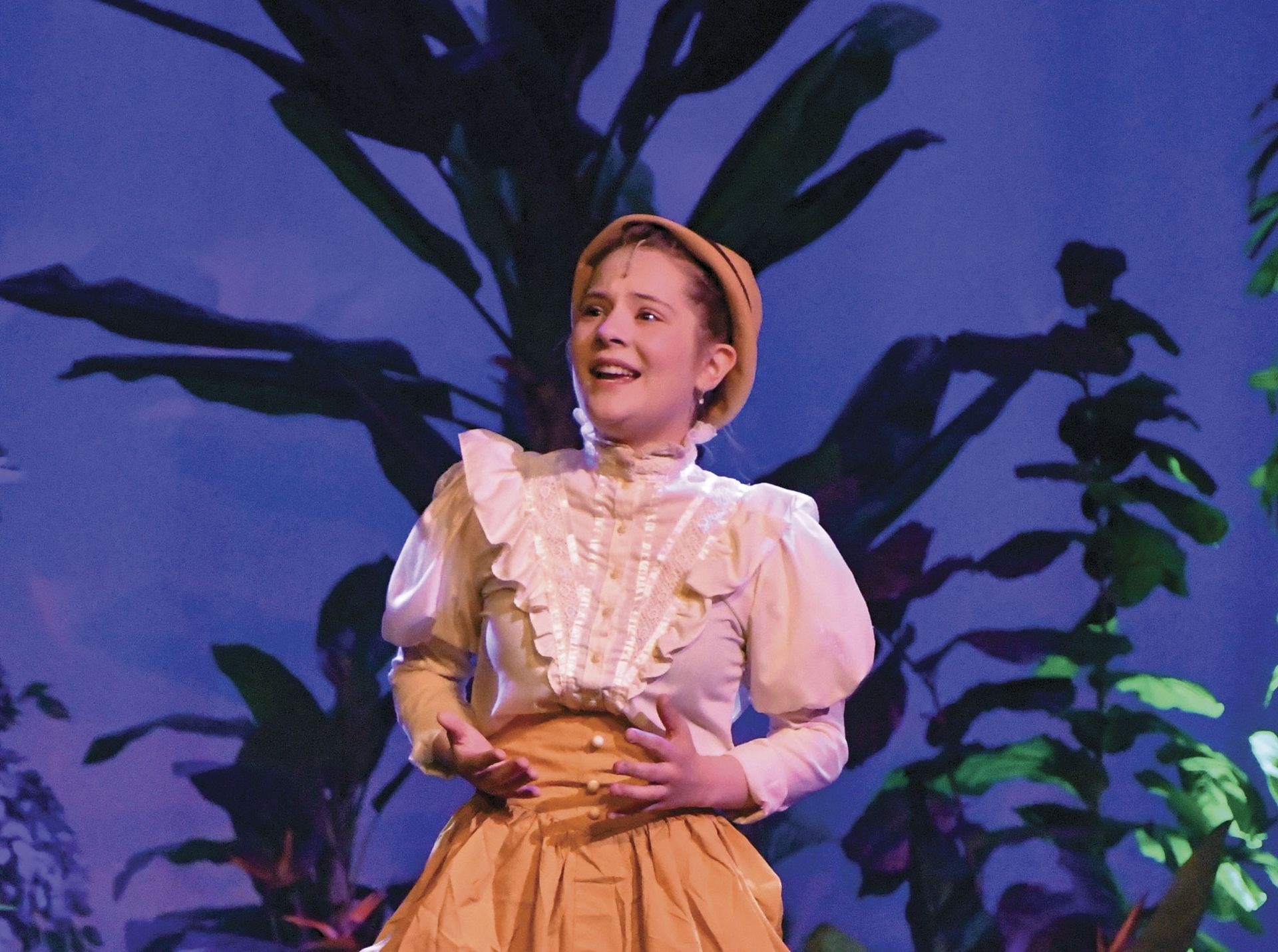 Student performing in Tarzan