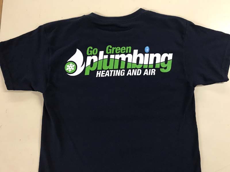 Navy blue t-shirt with 