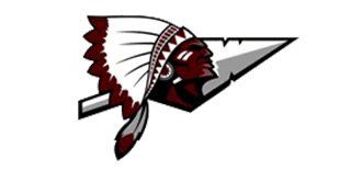 Donna north logo with a native american on top of an arrowhead.