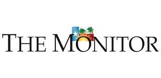 A logo for the monitor with a texas flag and palm trees.