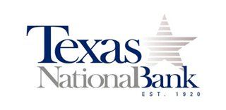 The logo for texas national bank with a star on it