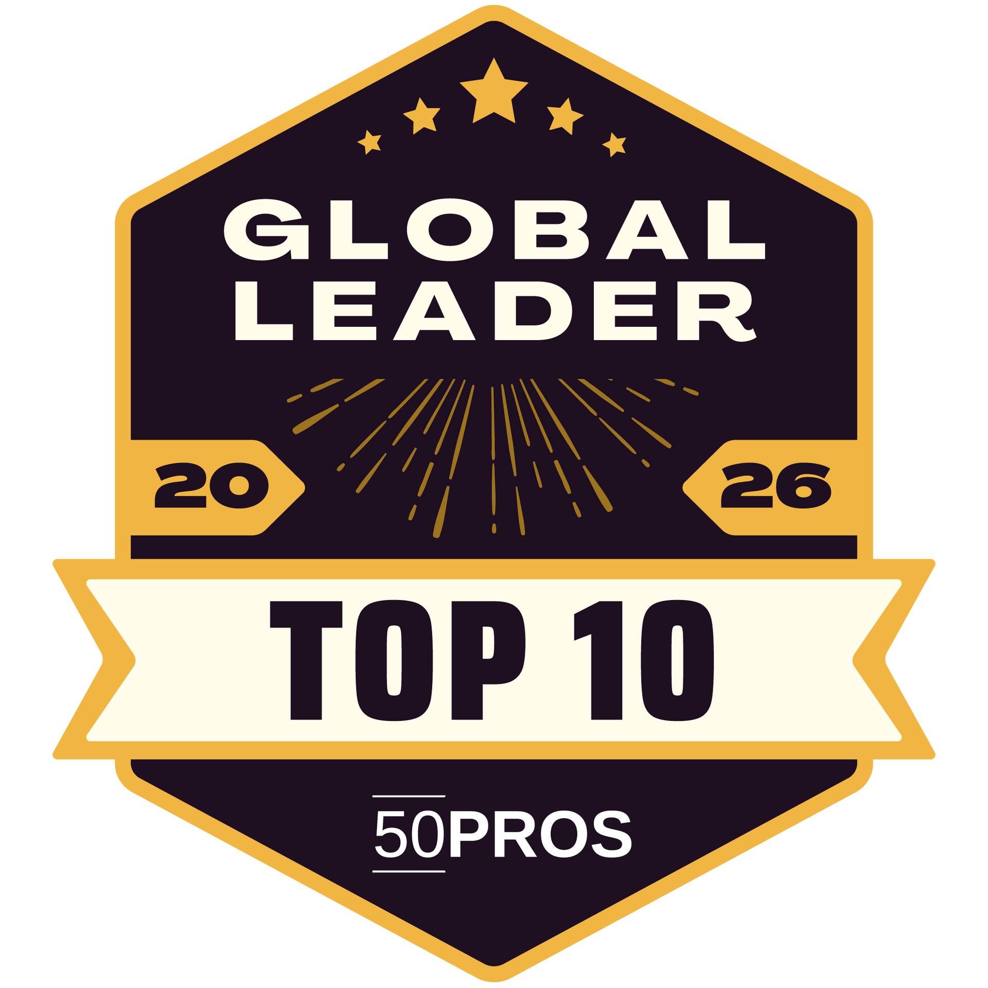 2026 50 Pros Top 10 Global Leader