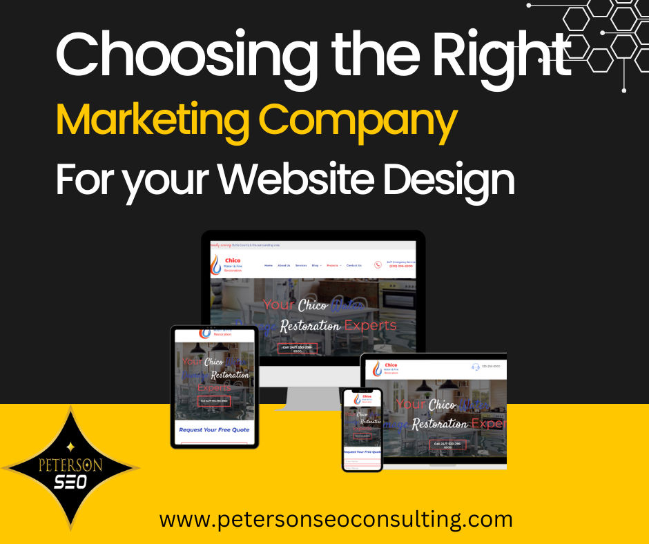 Choosing the right marketing company for your website design