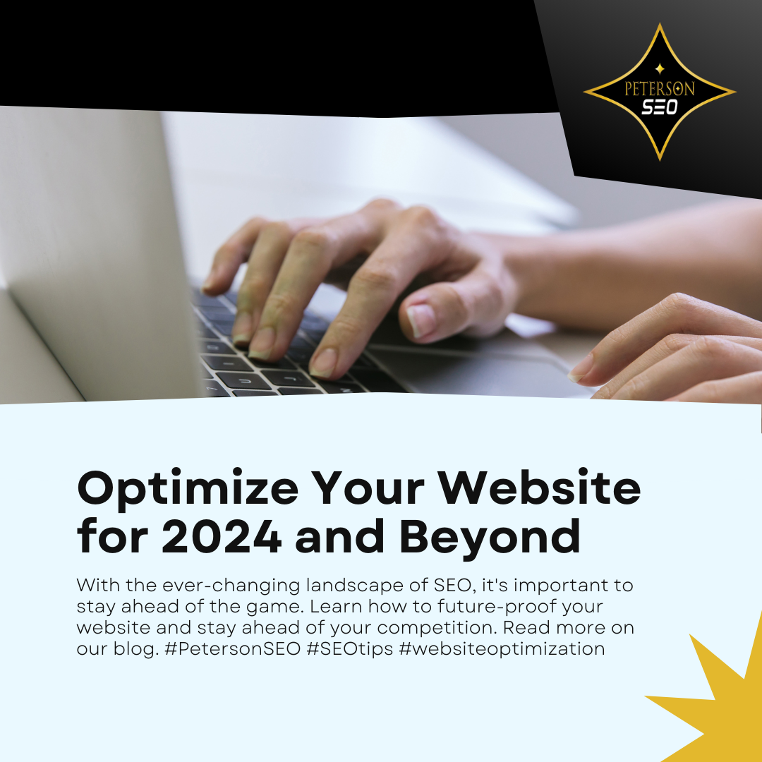 Peterson SEO Blog on how to optimize your website for 2024