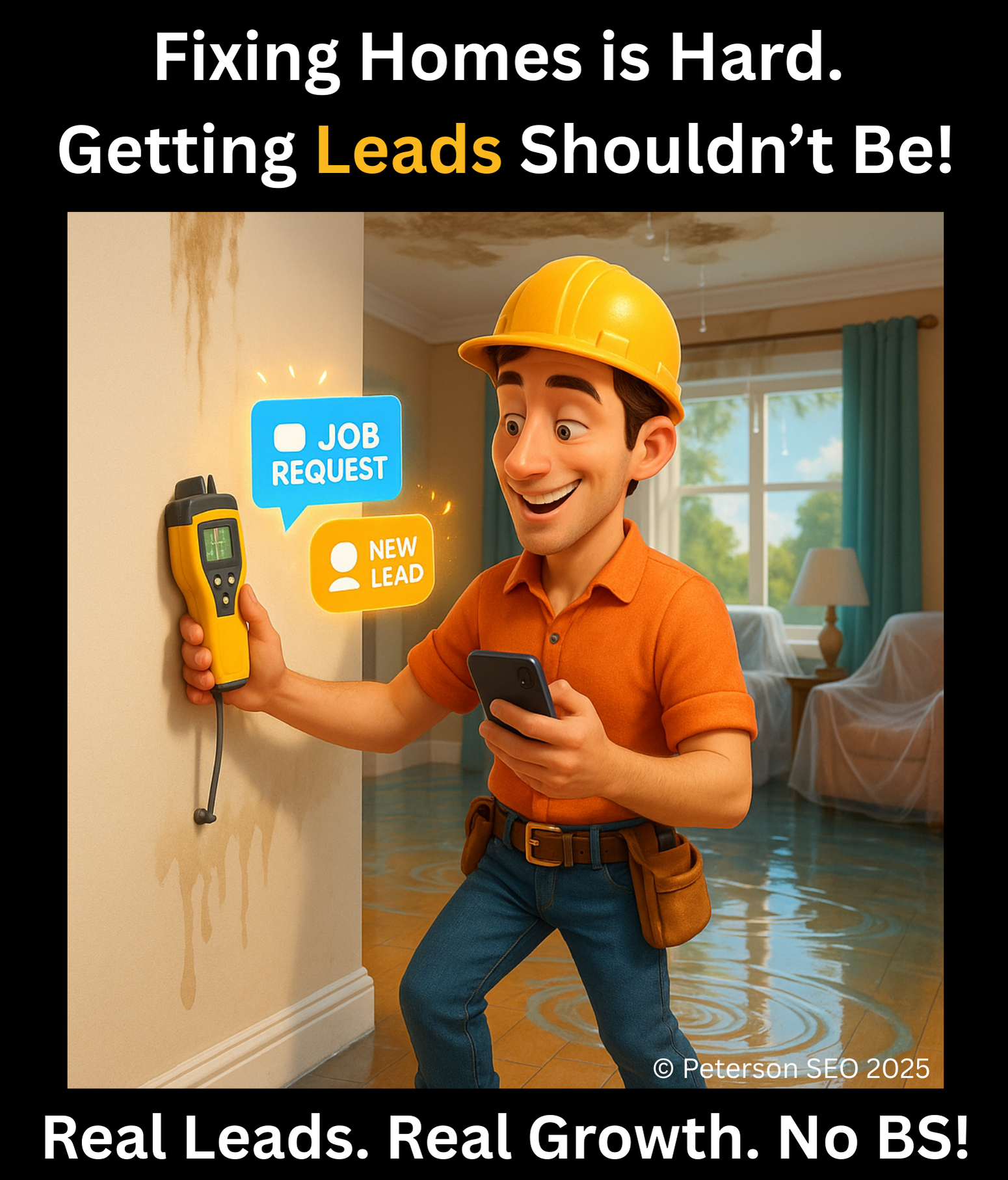 Restoration SEO, fixing leads is hard. Getting Leads shouldn't be.