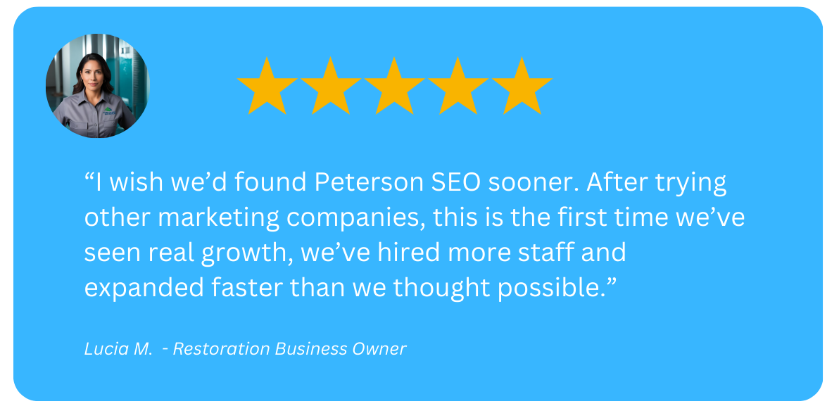 Peterson SEO 5 star review