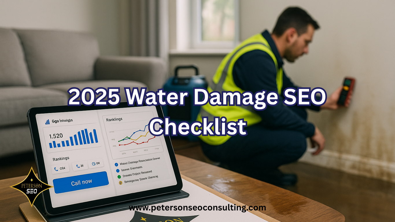 2025 Water Damage SEO Checklist + FAQ for Restoration Pros