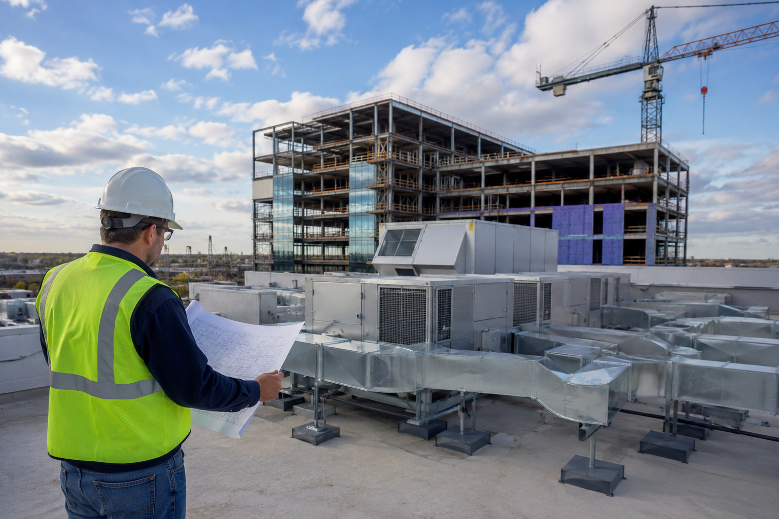 Commercial HVAC Installation in New Construction