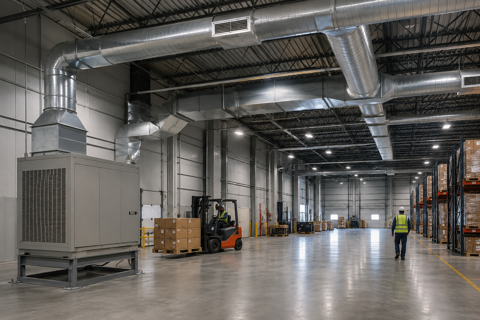Warehouse HVAC Solutions: Heating and Cooling Large Industrial Spaces