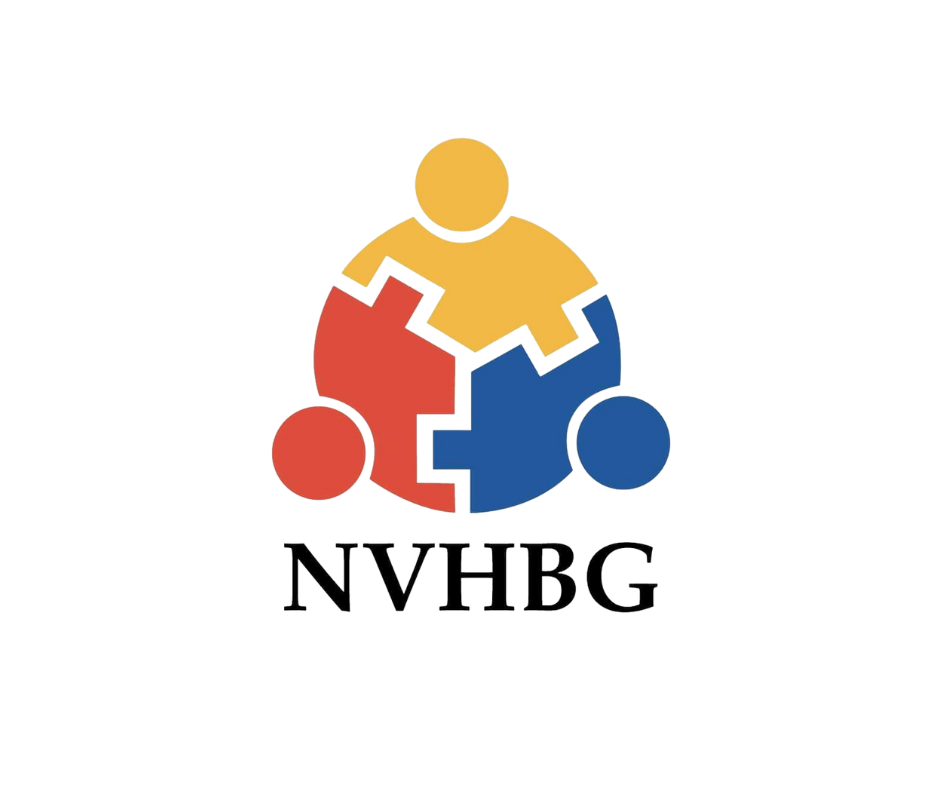 The logo for nvhbg shows a group of people standing next to each other.