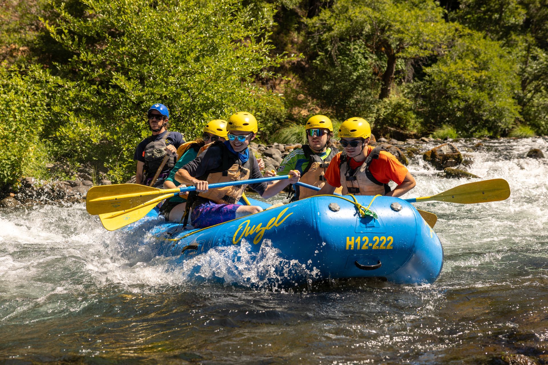 Exciting whitewater rafting on the North Umpqua River.