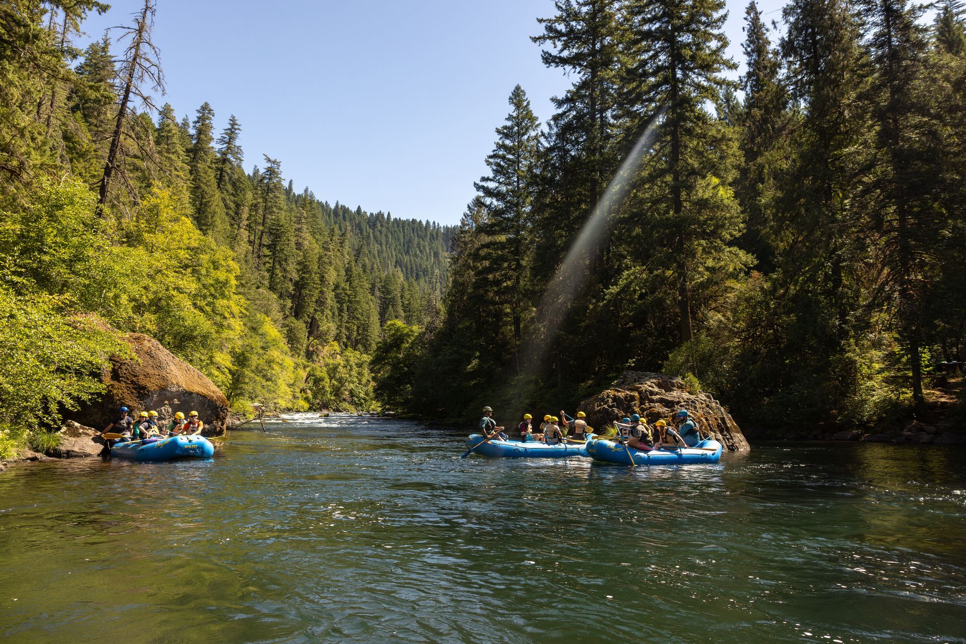 The beautiful and exciting North Umpqua River is an all-day adventure near Bend Oregon.