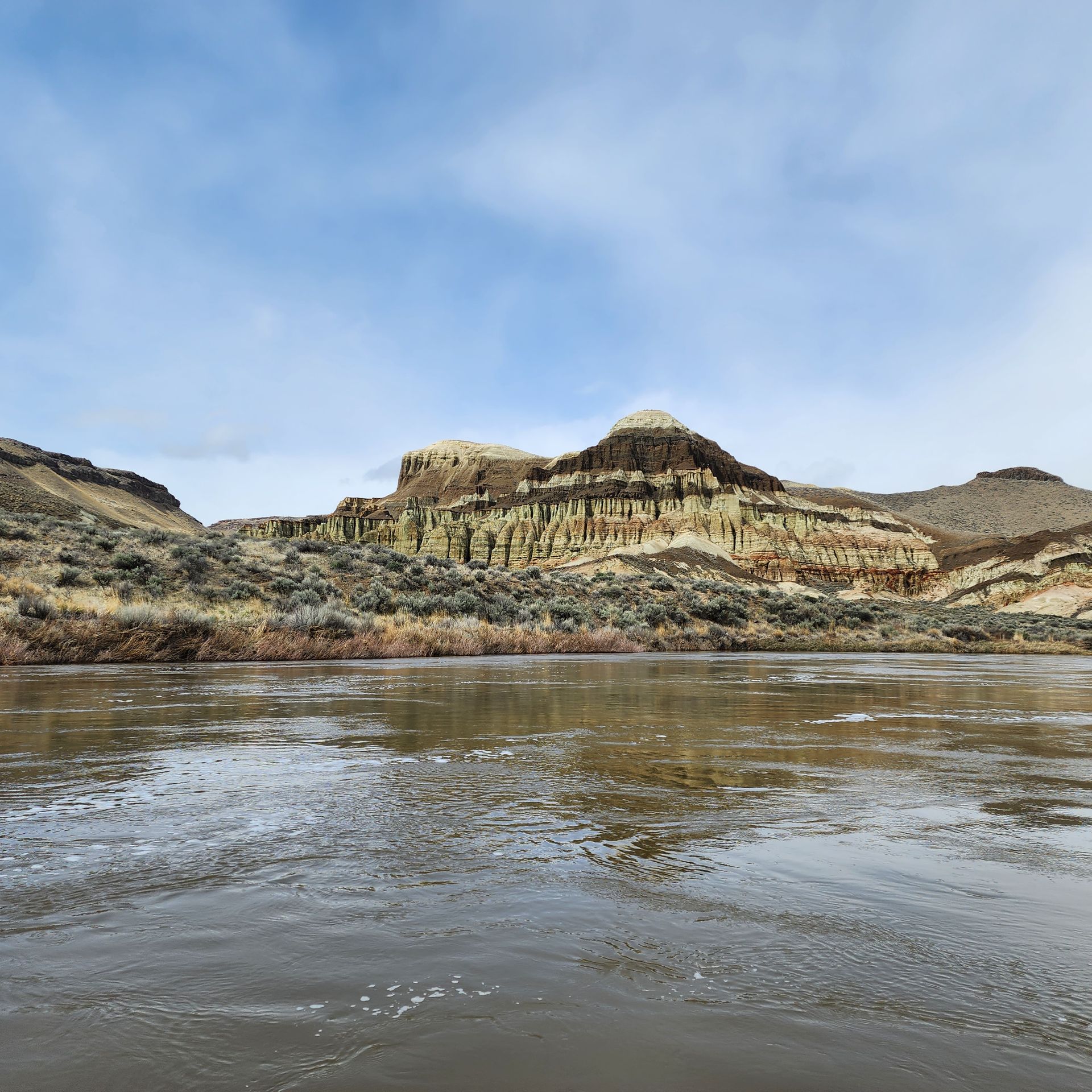 Gorgeous geological feature with the Owyhee river 