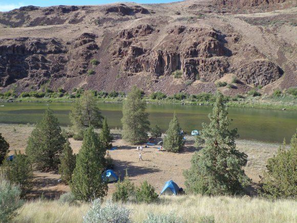 camping on the john day river