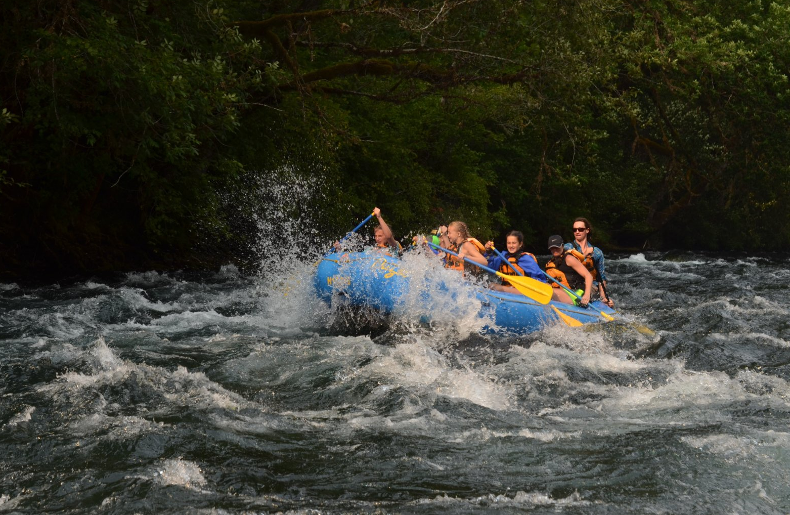 Rafting on the McKenzie River