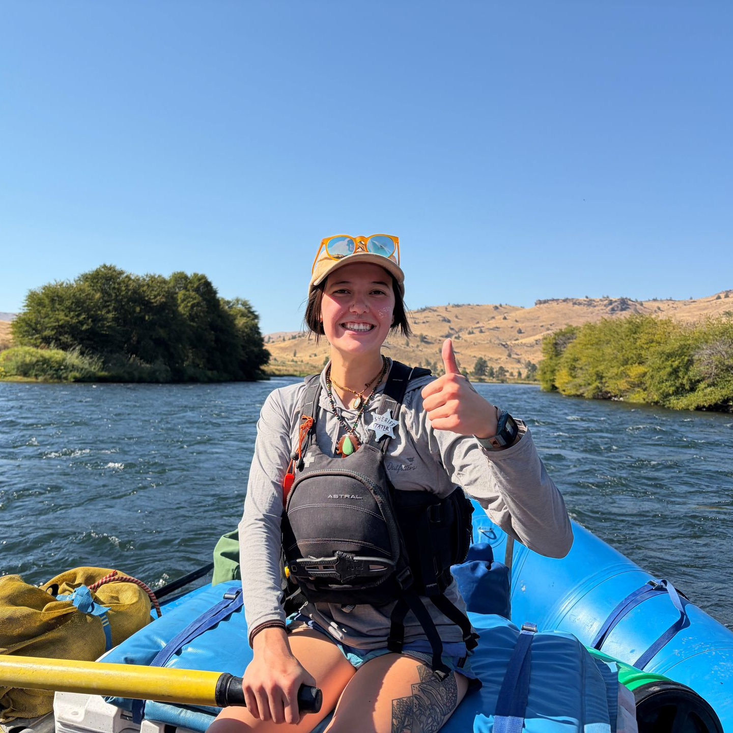 Grant grew up surfing along with other water fun and has his rowing merit badge. He found Ouzel through other guides.