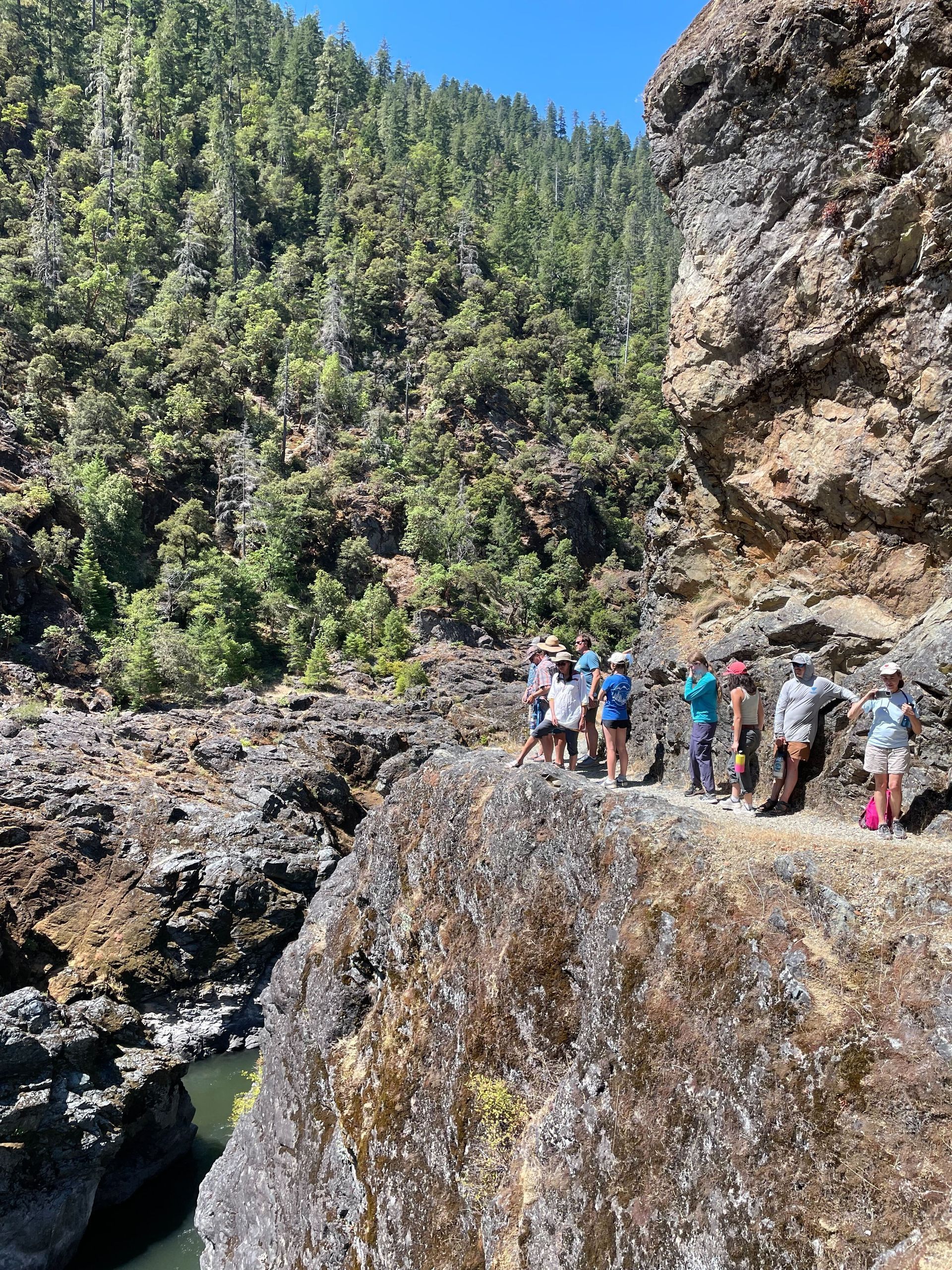 Rogue River Wild and Scenic Corridor is only accessible by hiking trails or river rafting.