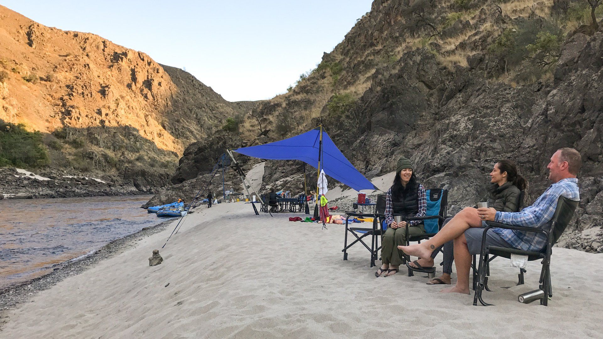 White-sand beaches on Lower Salmon River in Idaho add a little extra magic to your river rafting adventure.
