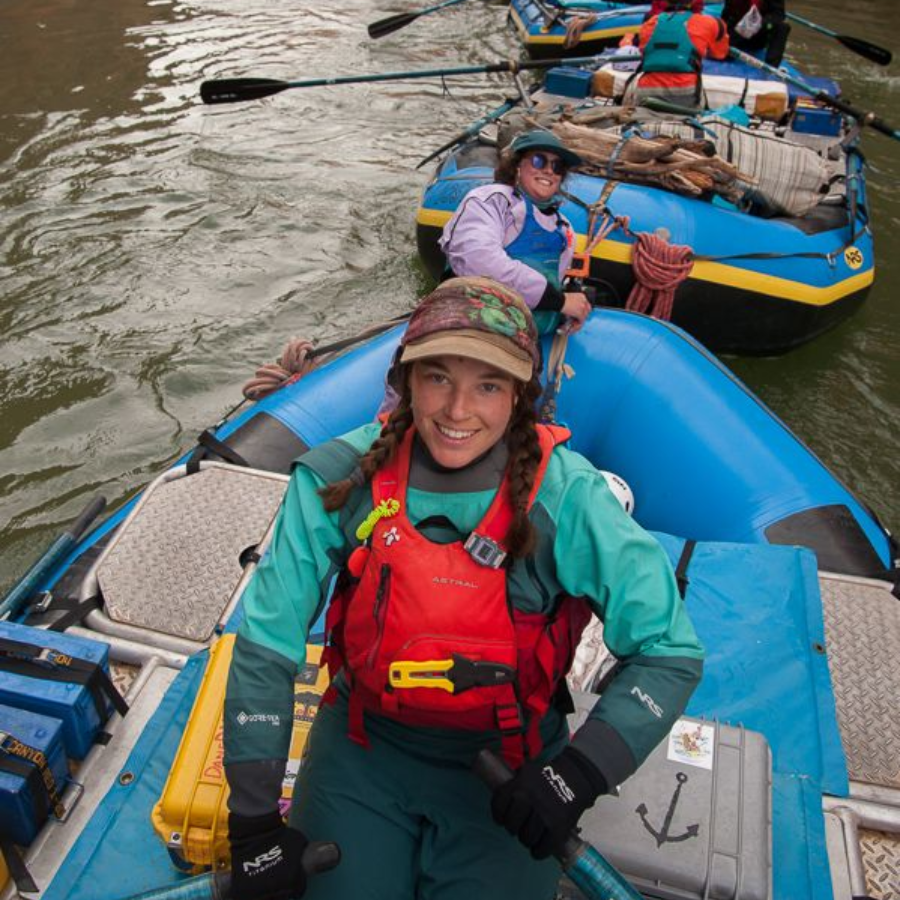 Grace has always been around water (the frozen and unfrozen kind), and a Salmon River trip made her want to guide.
