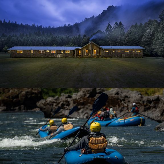 This is an image of kids at Rogue River Ranch in Oregon.