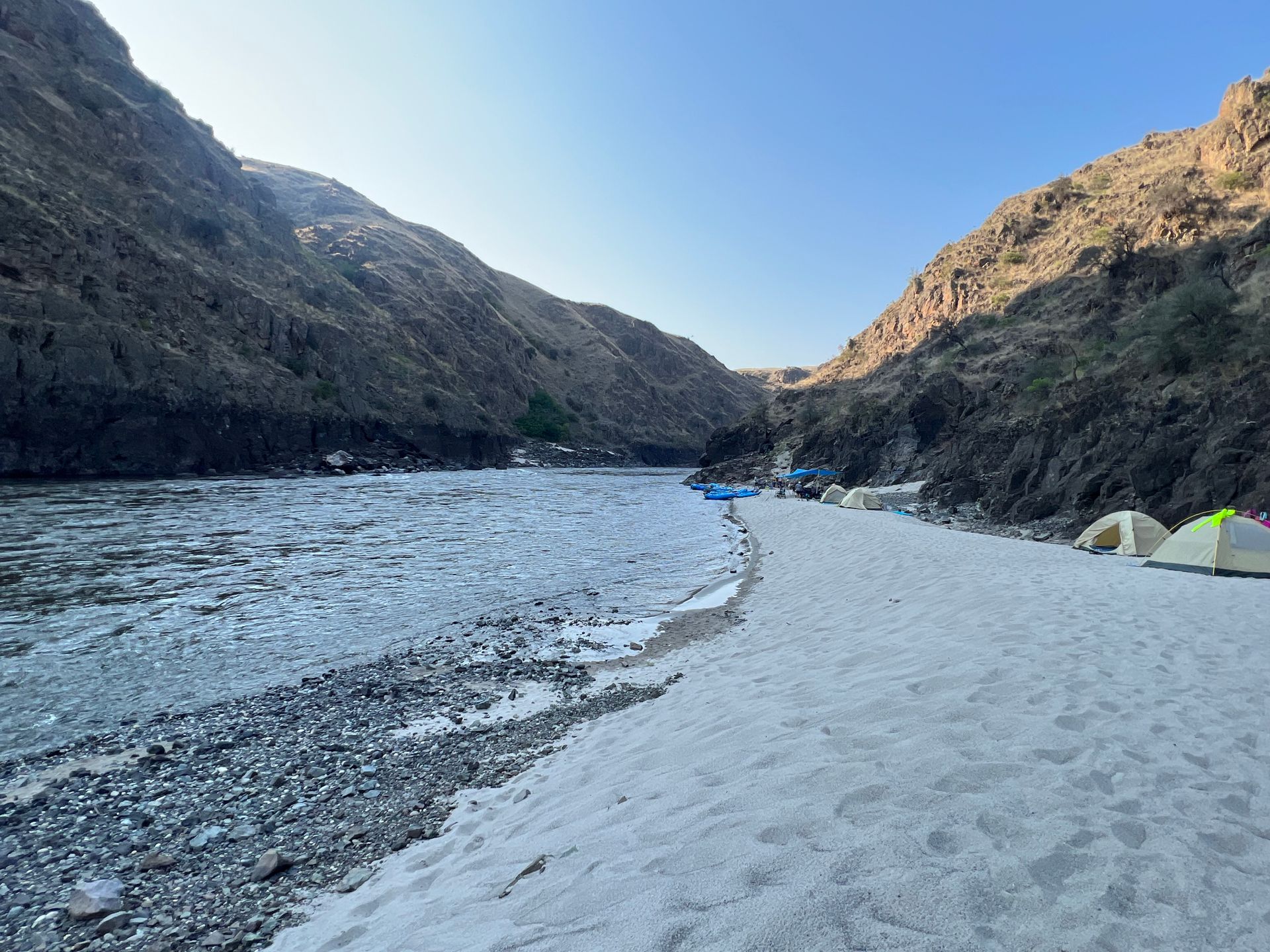 Our expert guides know all the hidden secrets of camping spots on the Lower Salmon River.