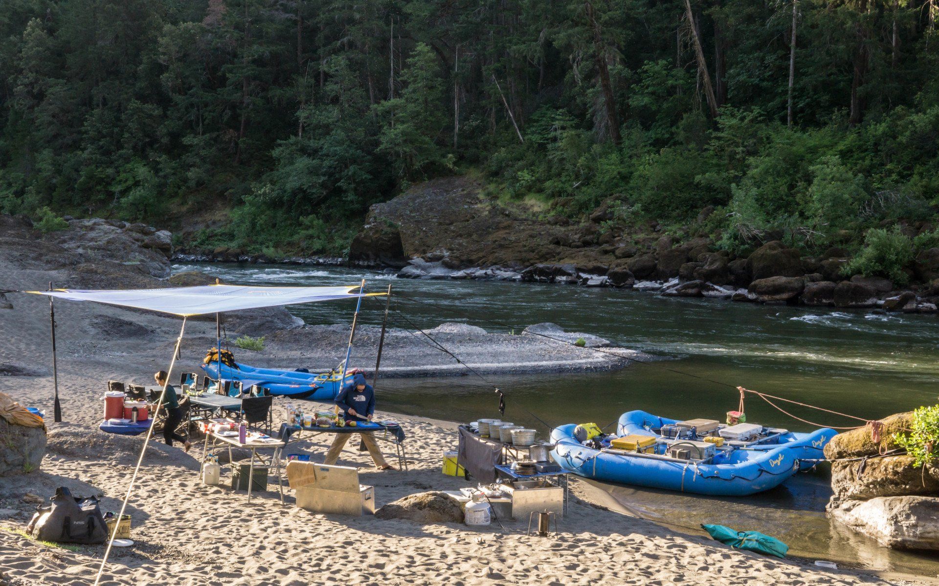 Rogue River trips provide excellent relaxing camping away from everyday life.
