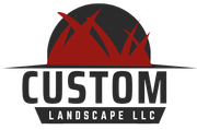 A logo for a company called custom landscape llc