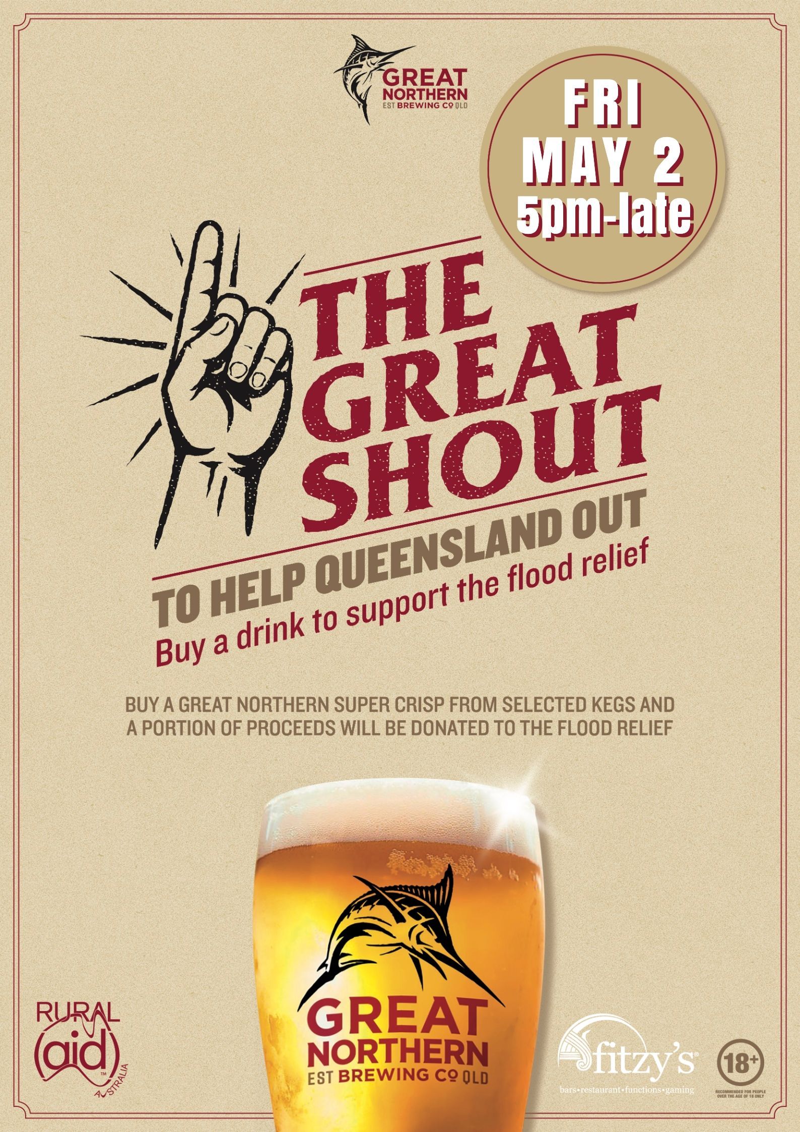 A poster for a charity keg on friday sept 6