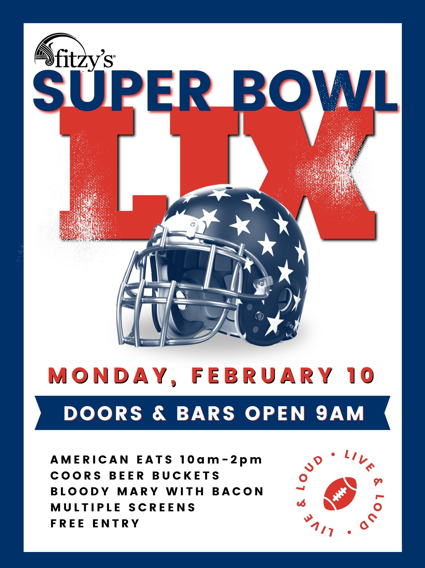 A poster for the super bowl lvii on february 12