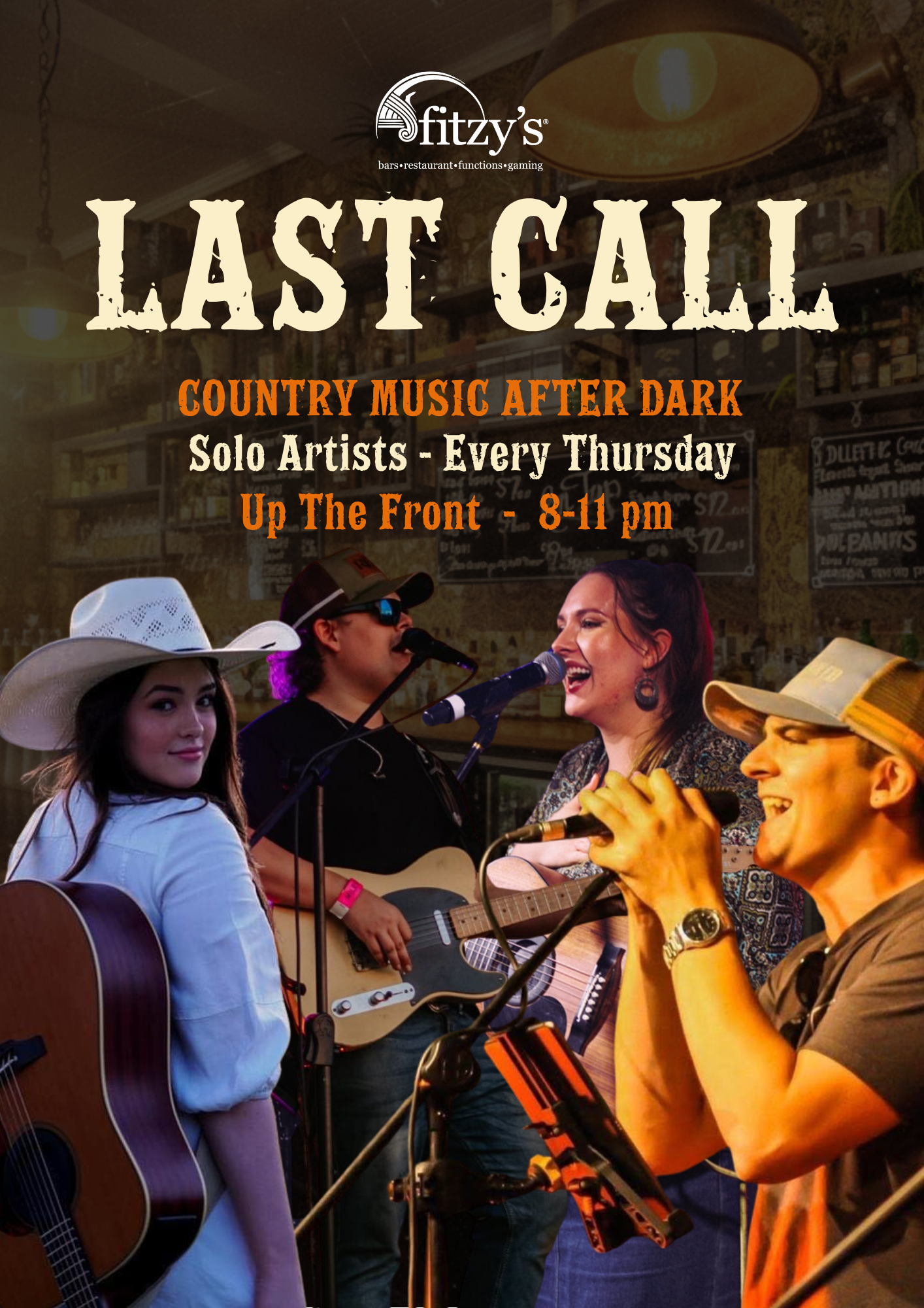 A poster for jack daniel 's thirsty thursdays every week up the front